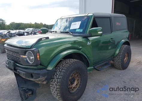 2023 Ford Bronco Outer Banks z USA, uszkodzony, nr VIN 1FMDE5CPXPLB19509